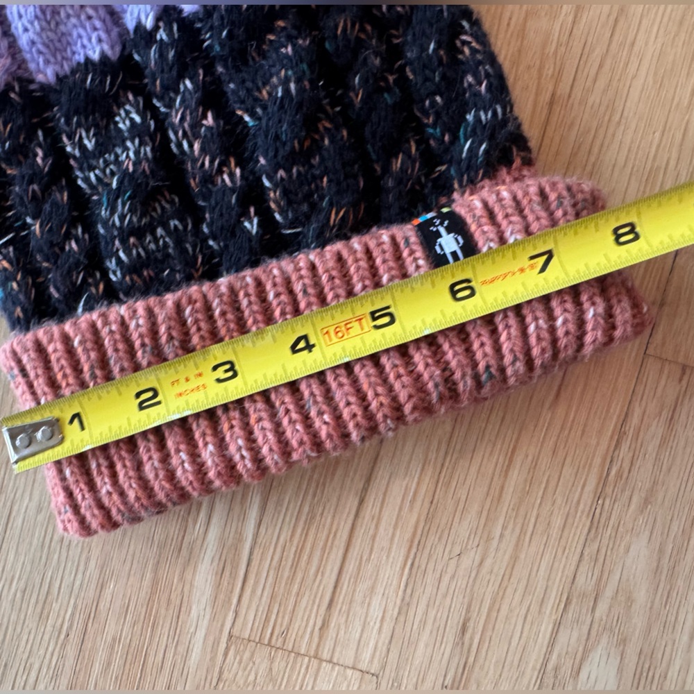 Smartwool Wool Blend Multicolor Pom-Pom Beanie - Picture 4 of 5